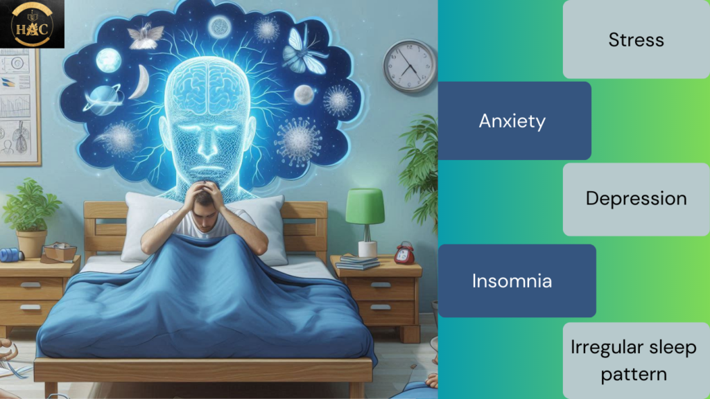 Factors affecting sleep and mental health